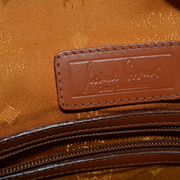 MCM Visetos Congnac Boston Bag Golf Collection Medium - Picture 15 of 16
